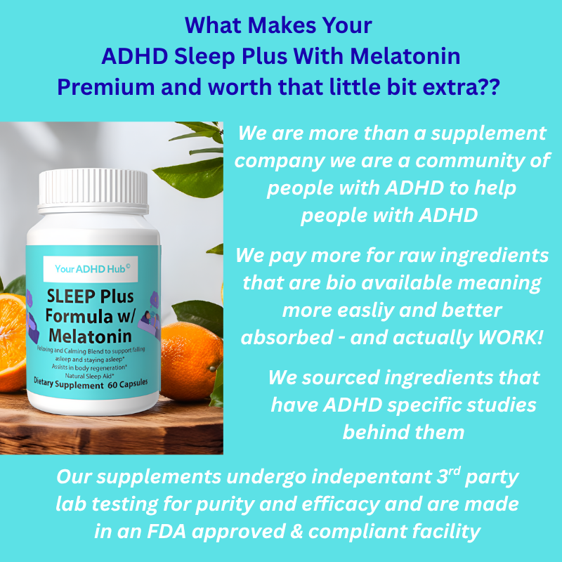 Your ADHD Sleep + with Melatonin (30 Serves)