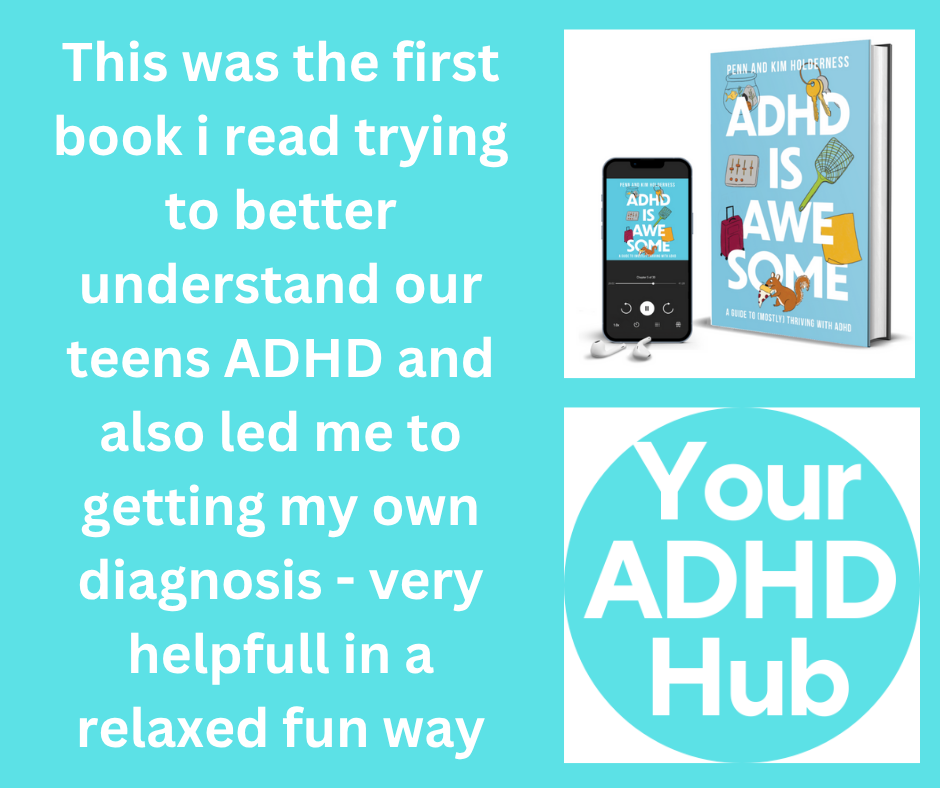 One of the most fun and helpful books i have read about ADHD with a book cover and related ADHD resources.