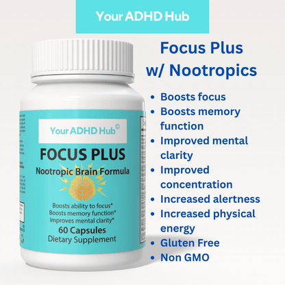 Your ADHD Focus + w/ Nootropics (30 Serves)