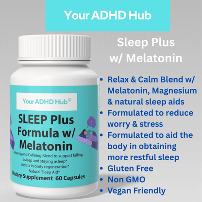 Your ADHD Sleep + with Melatonin (30 Serves)