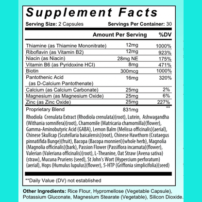 Stress Relief Supplement For ADHD: Deep Calm Formula